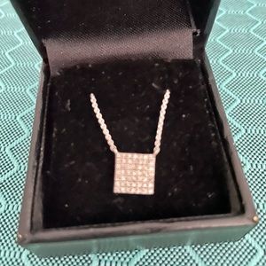 Diamond SALT fine white gold necklace. Diamonds are a girl’s best friend.